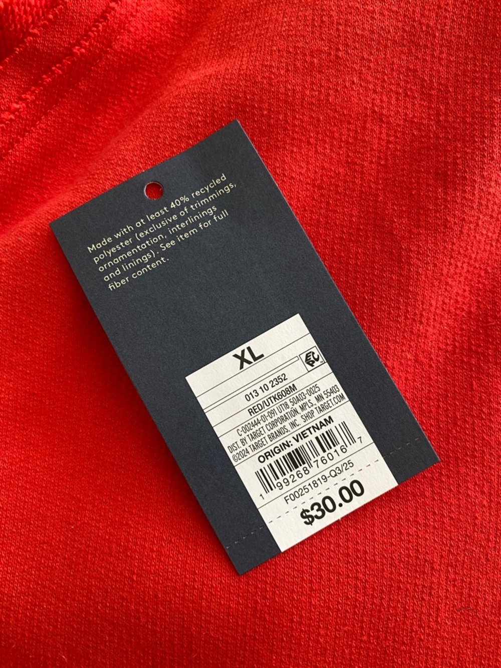 Universal Thread Red V-Neck Pullover Sweatshirt - Picture 5 of 5